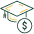 icon representing tuition for the online programs at Felician University online