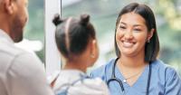 A family nurse practitioner treats a young patient.
